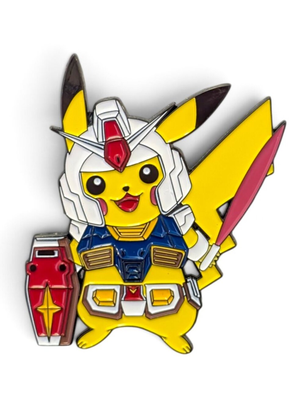 Anime Enamel Fantasy Jumbo Pin: Pikachu Gundam